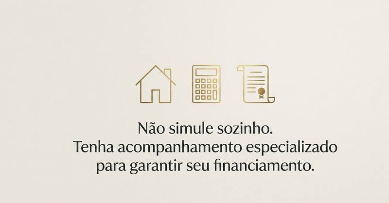 Imagem de casa, calculadora e contrato ilustrando a simulação de financiamento do Minha Casa Minha Vida para conquista da casa própria.
